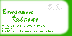 benjamin kultsar business card